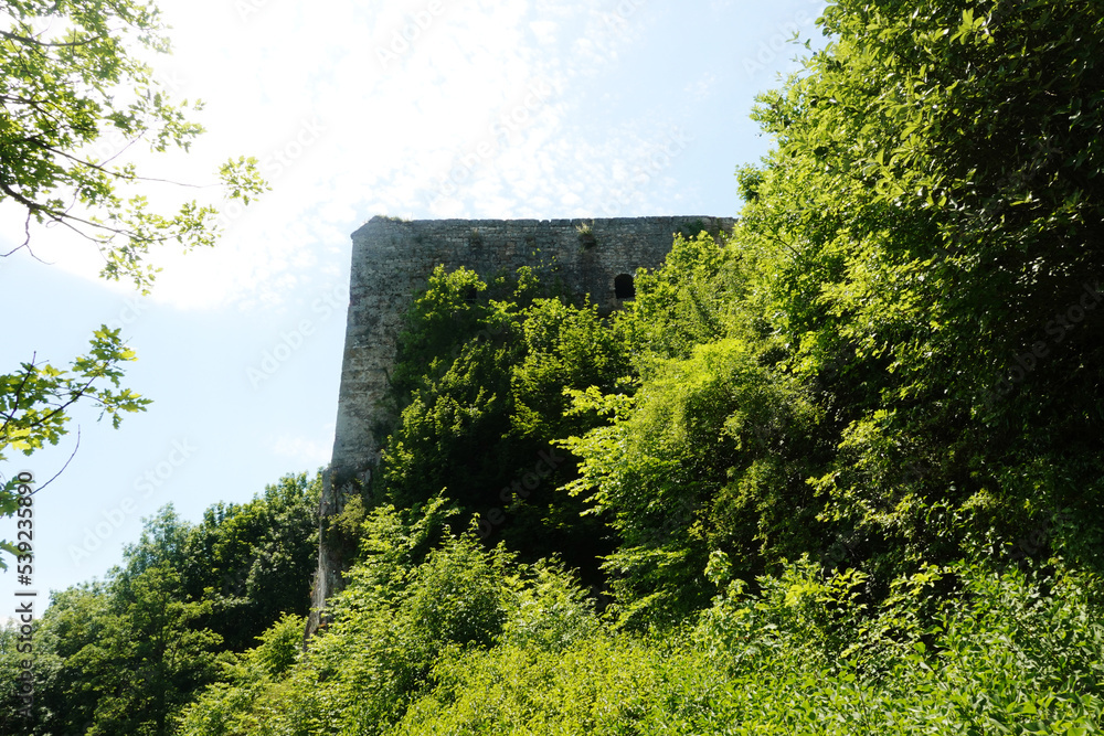 Hohenurach castle ruins in Bad Urach, Germany