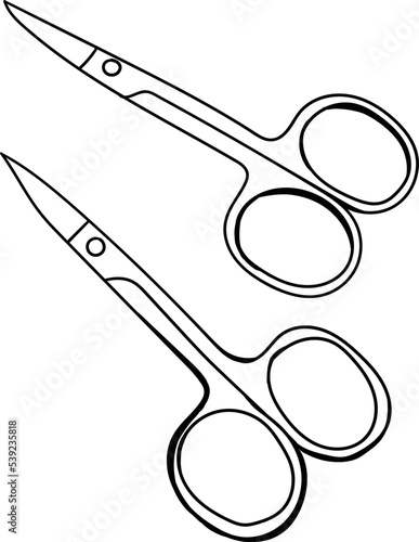 Scissors outline icon. Cut icon vector eps10. Scissors cut sign. Scissors icon. cut icon outline vector.