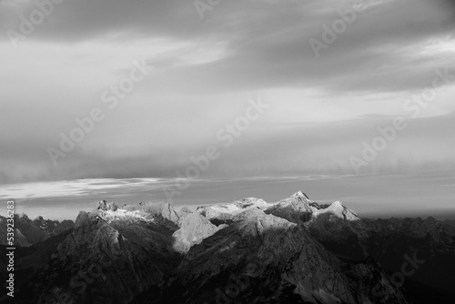 sunrise mountain range