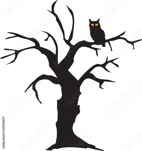 Vector Owl Tree