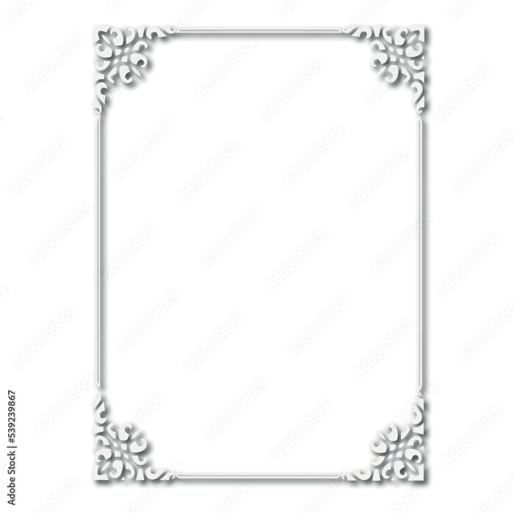 Frame, in the style of an ornament, Vector illustration eps 10, Art. Frame, in the style of an ornament, Vector illustration eps 10, Art.