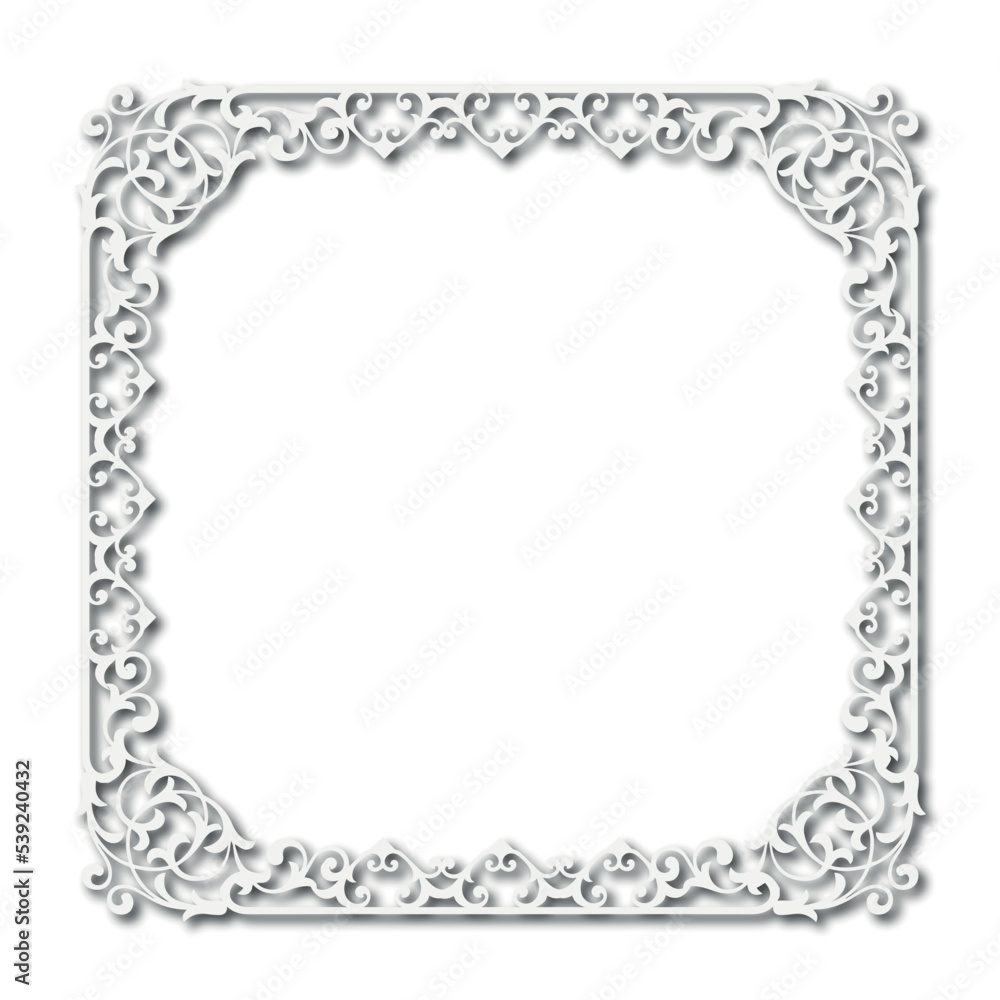 Frame, in the style of an ornament, Vector illustration eps 10, Art. Frame, in the style of an ornament, Vector illustration eps 10, Art.