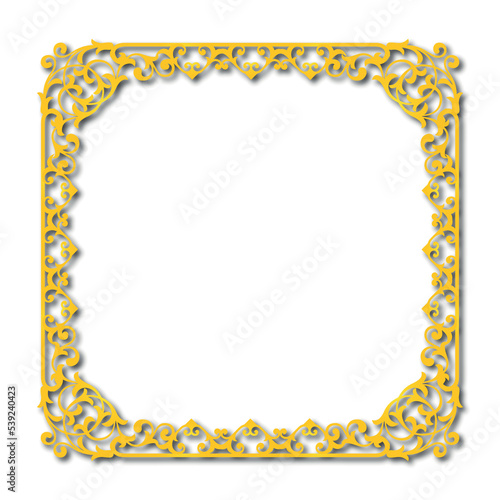 Frame, in the style of an ornament, Vector illustration eps 10, Art.