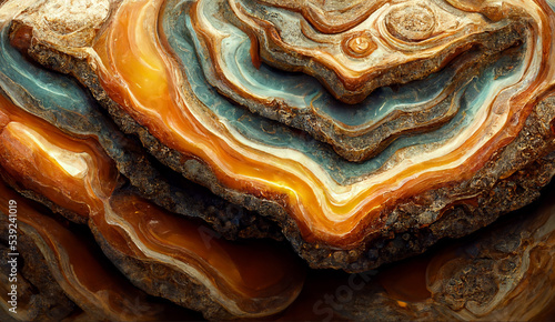 Close up of an agate gemstone photo