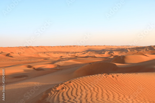 Desert Wahiba Sands in Oman  Near East