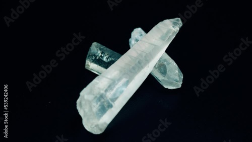 Clear Quartz Macro Looping Close Up Video With Beautiful Light