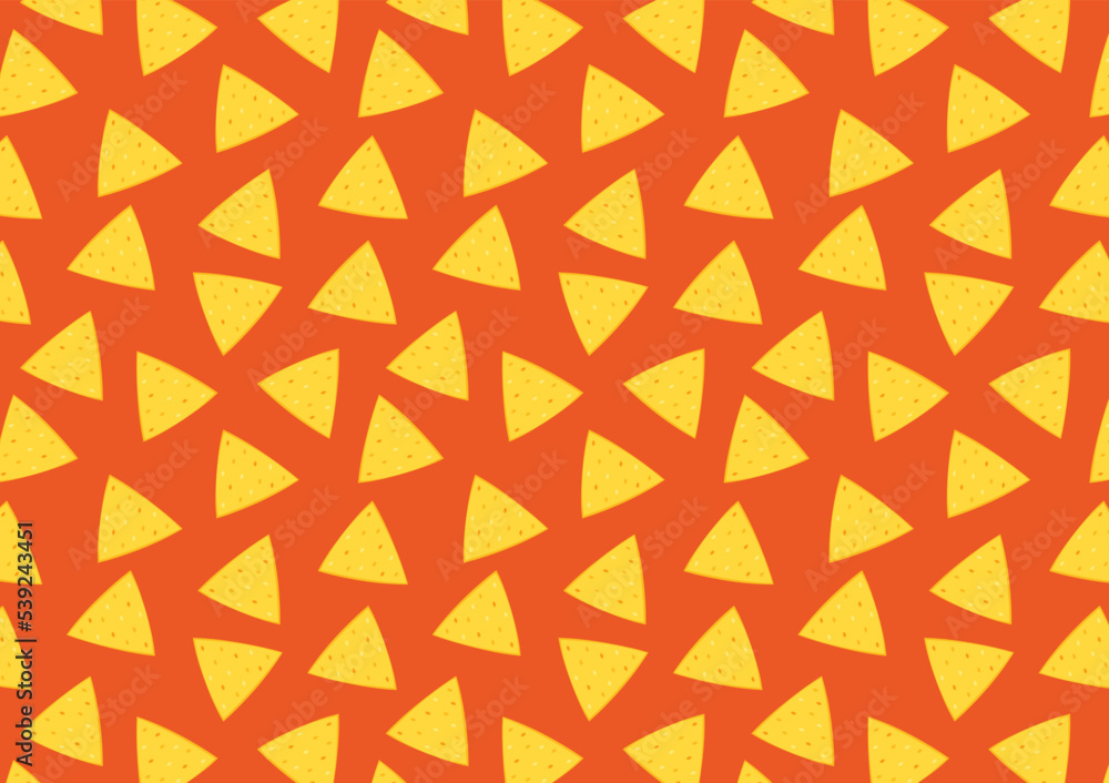 Nachos pattern background. Mexican food nachos pattern. Nice spanish ...