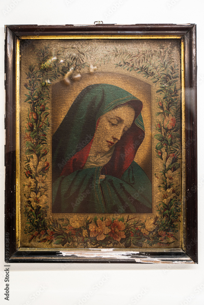 antikes Gemälde der Jungfrau Maria