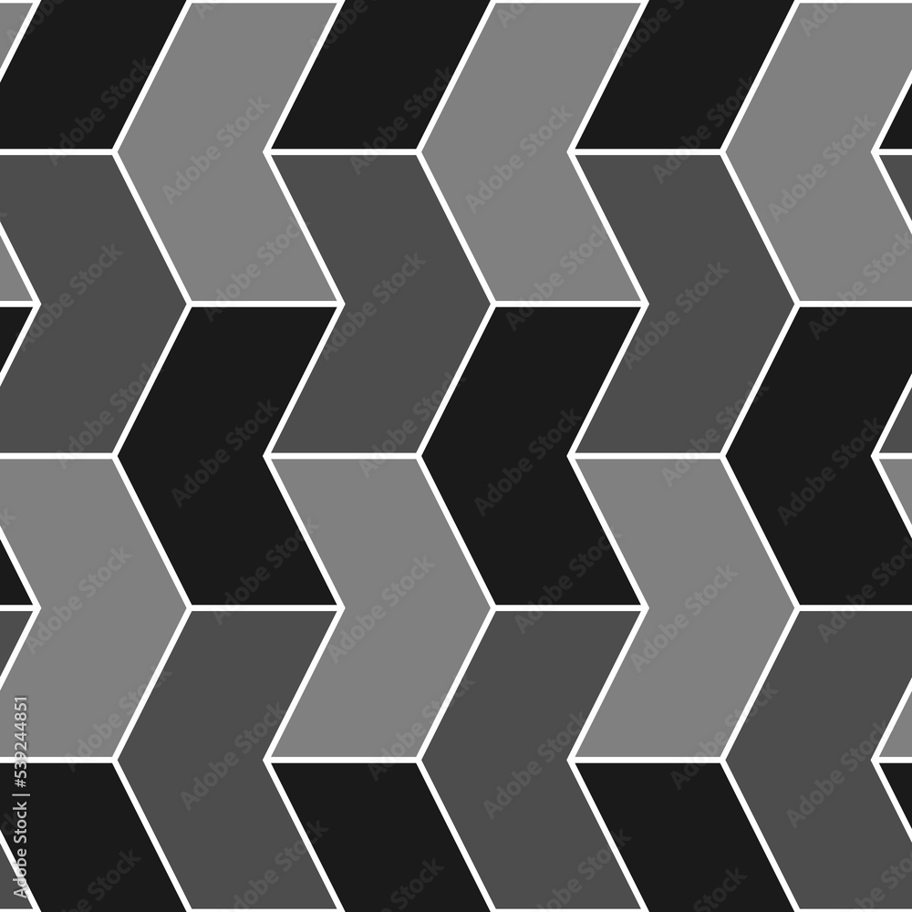 Mosaic seamless pattern. Zigzag figures ornament. Angle brackets. Puzzle shapes background. Arrows motif. Chevrons tiles wallpaper. Parquet backdrop. Geometric design, ethnic textile print. Mosaic seamless pattern. Zigzag figures ornament. Angle brackets. Puzzle shapes background. Arrows motif. Chevrons tiles wallpaper. Parquet backdrop. Geometric design, ethnic textile print.