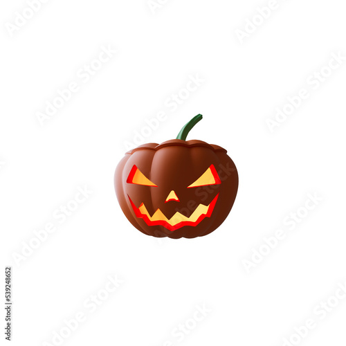 halloween pumpkin isolated on white