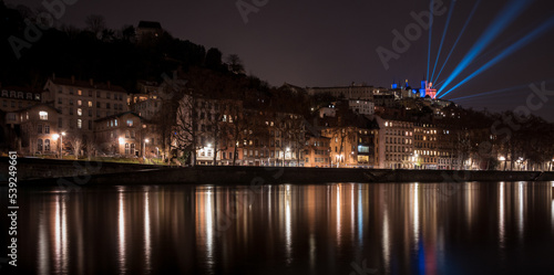 illuminations de la ville de Lyon lors de la Fête des Lumières