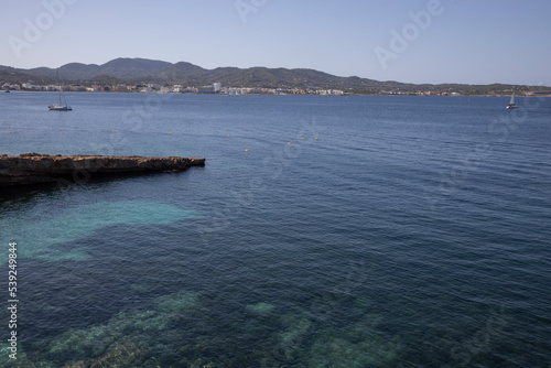 rocks, coast, sea, sant antoni, , ibiza, spain, balearic Islands, Mediterranean Sea,