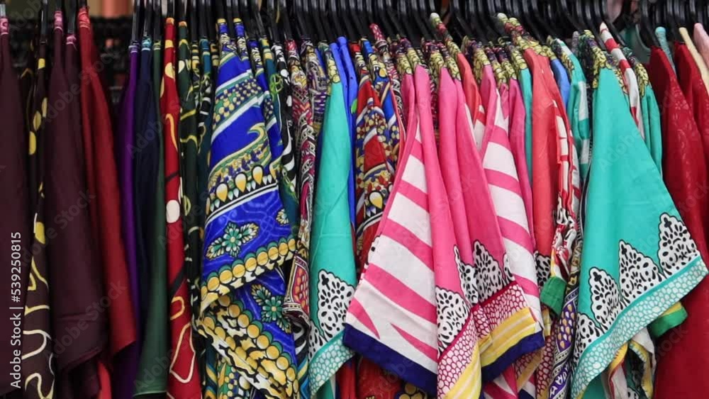 close up of many women cloths display for sale close up of many women cloths display for sale