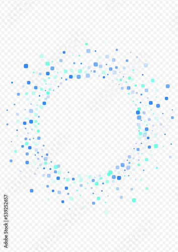 Blue Square Decoration Vector Transparent