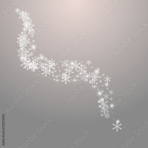 Overlay Snow Vector Grey Background. Grey