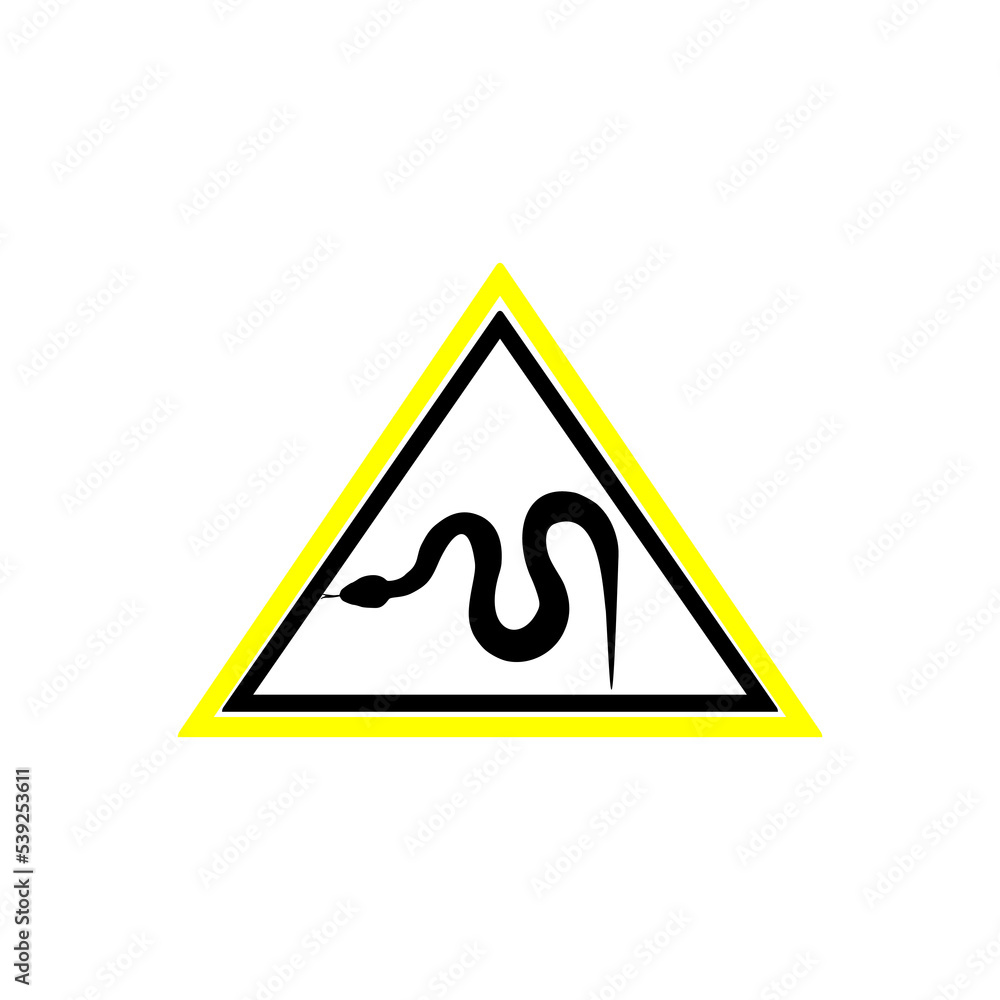 Danger Snake icon isolated on white background Danger Snake icon isolated on white background