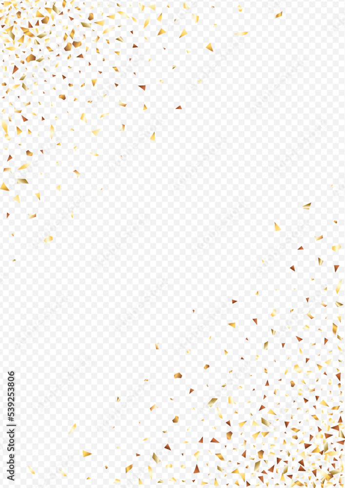 Yellow Sparkle Paper Transparent Background.