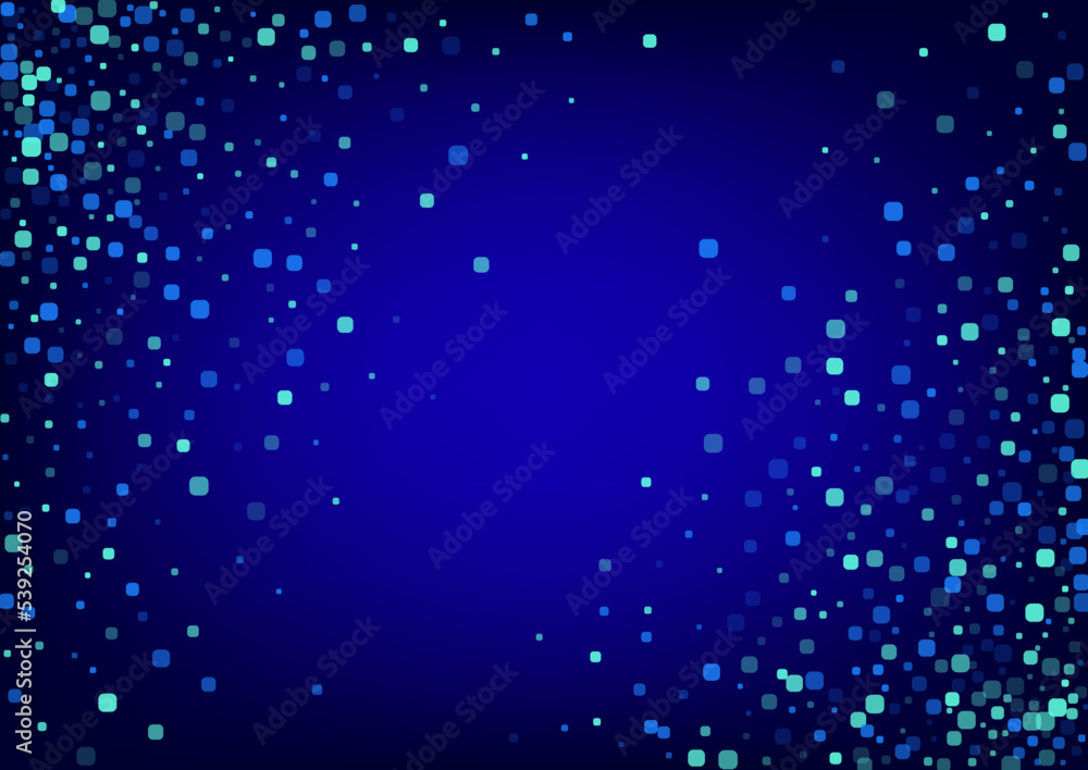 Blue Square Abstract Blue Vector Background. Top