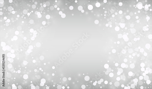 Light Blizzard Vector Silver Background. Fantasy