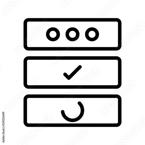 Organized board icon