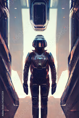 Futuristic Cyborg Soldier