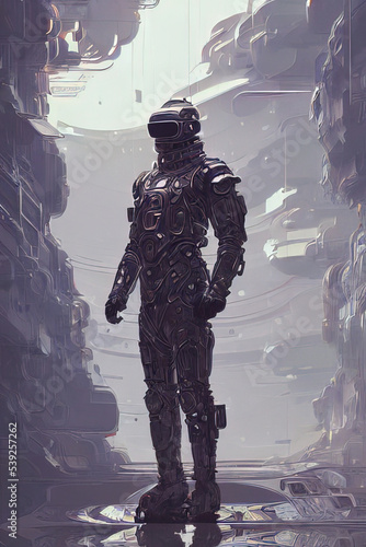 Futuristic Cyborg Soldier