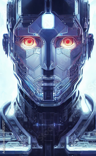 Futuristic Cyborg Soldier