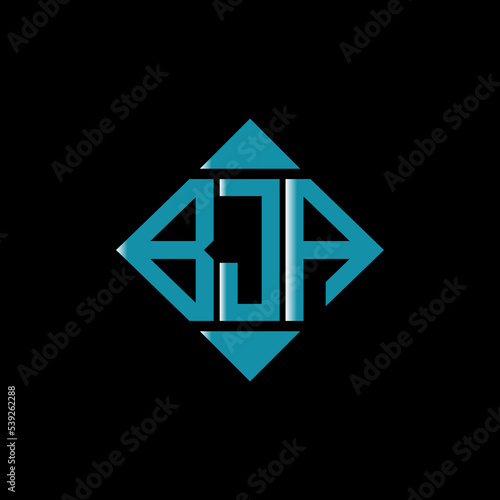 BJA letter logo creative design. BJA unique design.
 photo