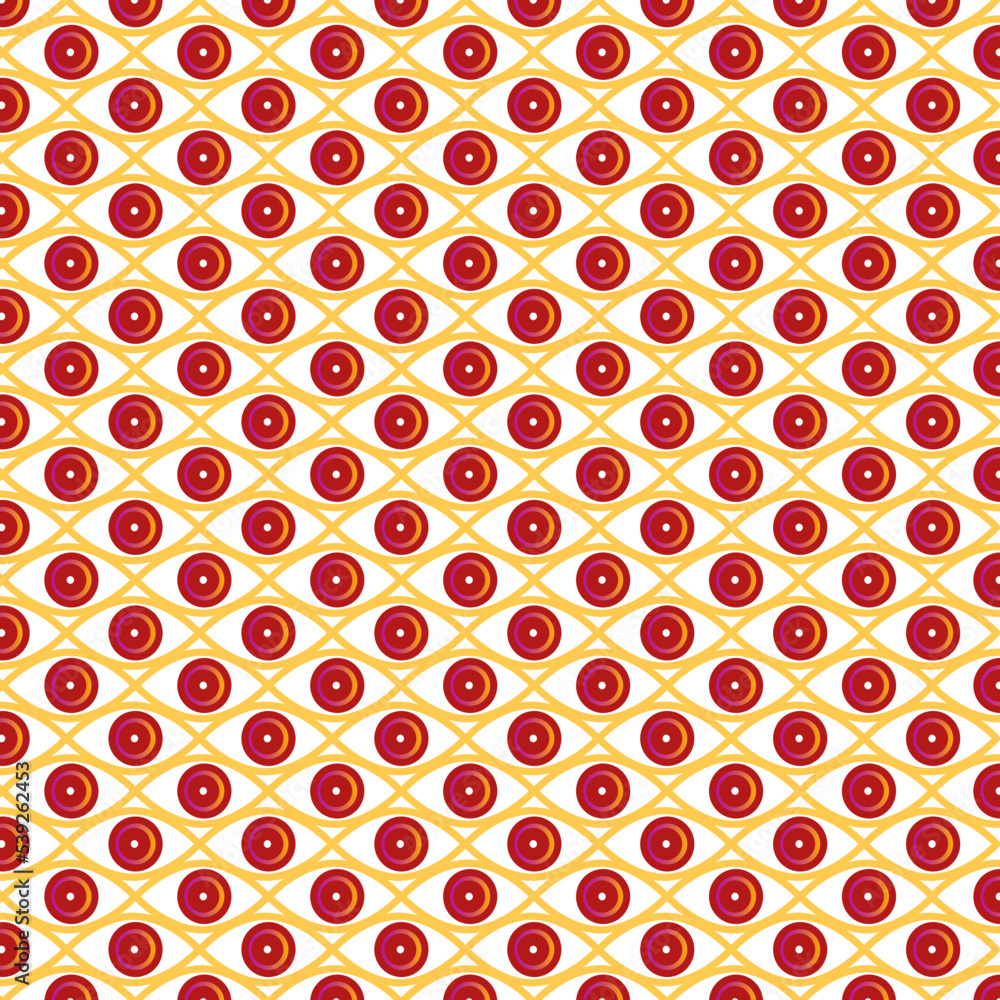 eye shape symbols seamless pattern
