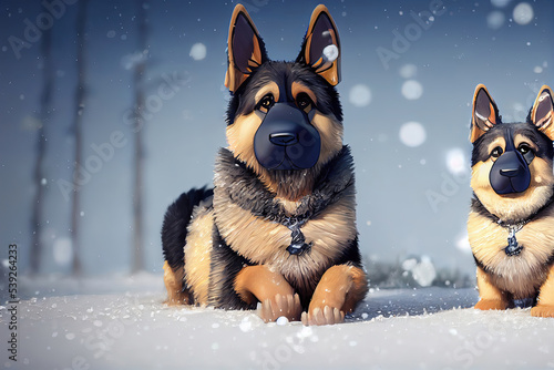 German shepherd dog © LeopoldMasterson