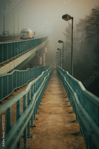 Fototapeta Naklejka Na Ścianę i Meble -  Zejście z mostu w Płocku