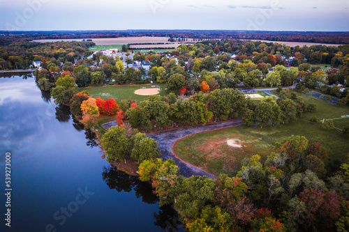 Drone of Autumn in Princeton