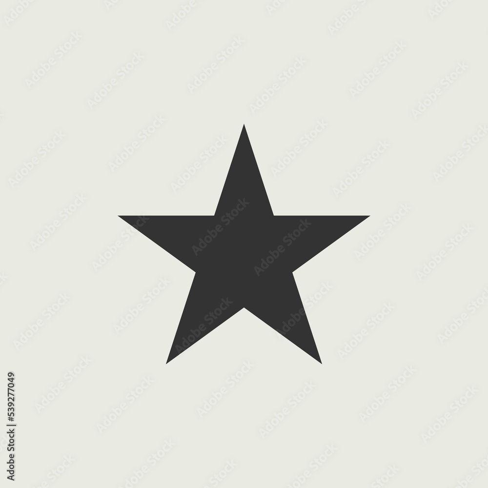 Star vector icon illustration sign Star vector icon illustration sign