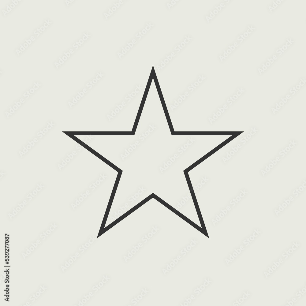 Star vector icon illustration sign Star vector icon illustration sign