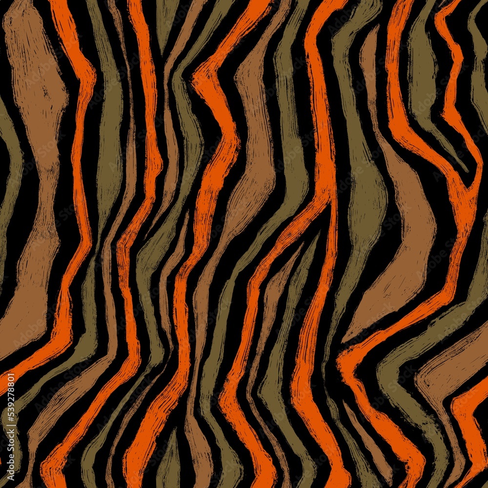 Hand drawn tribal ethnic seamless pattern. Drawn with chalk zigzag, polylines texture with grunge effect Hand drawn tribal ethnic seamless pattern. Drawn with chalk zigzag, polylines texture with grunge effect