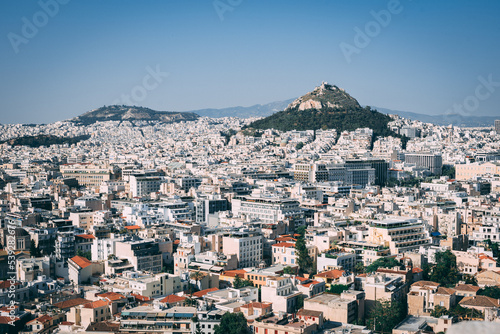 Athens Panorama: Ancient Cityscape Framed by Greek Mountains