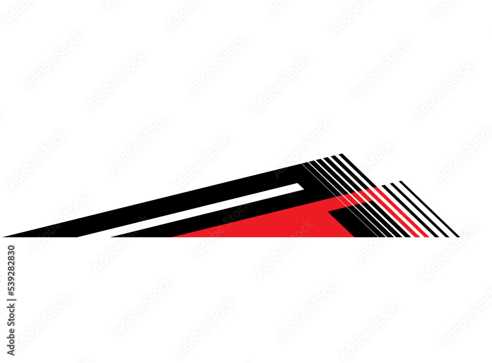 Vector abstract arrow on sports car, motorcycle, boat, toy, vehicle sticker. Print on sportswear. Striped pattern.
Vector design element. Vector background. Vector abstract arrow on sports car, motorcycle, boat, toy, vehicle sticker. Print on sportswear. Striped pattern.
Vector design element. Vector background.