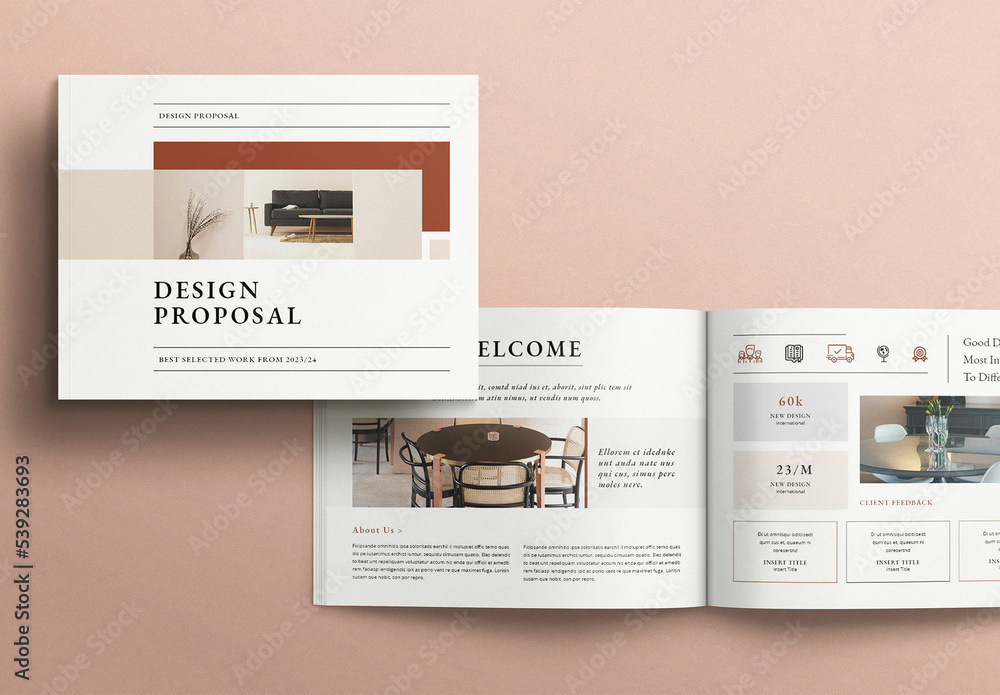 Design Proposal Template Landscape Stock Template | Adobe Stock