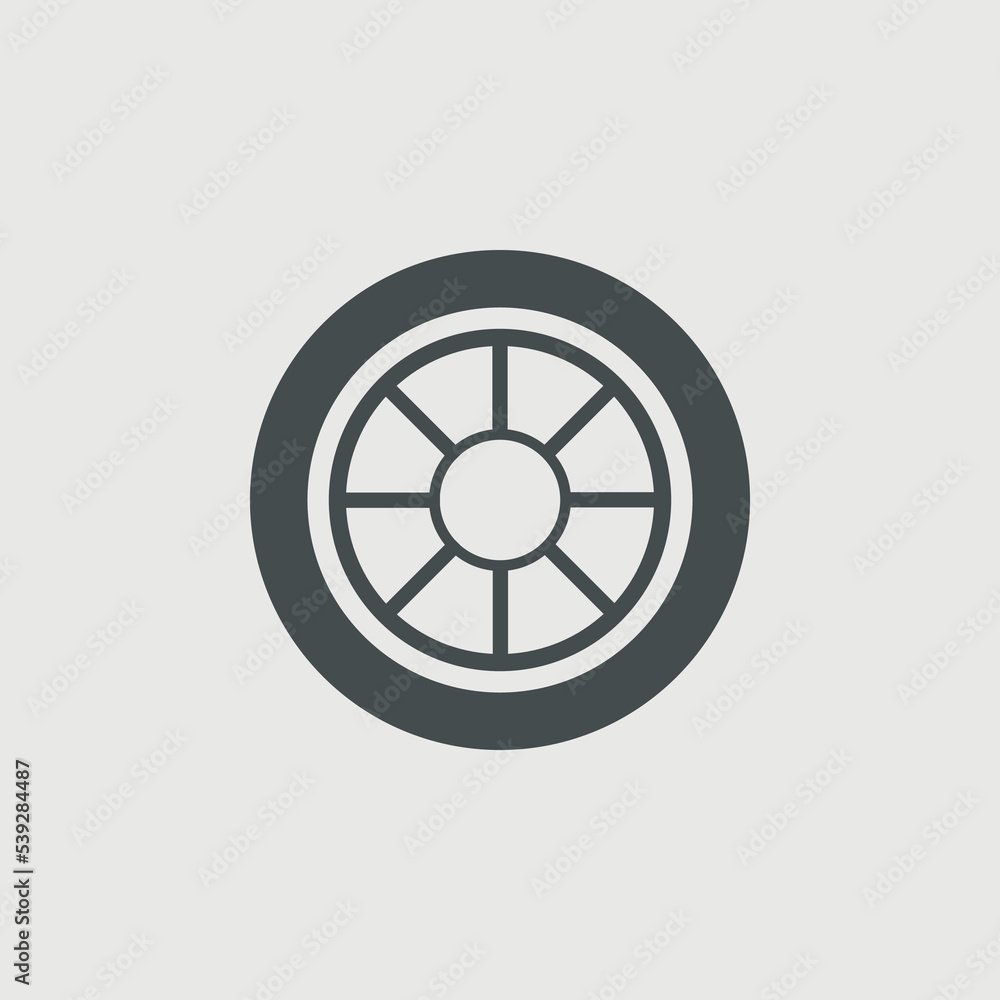 Car wheel icon