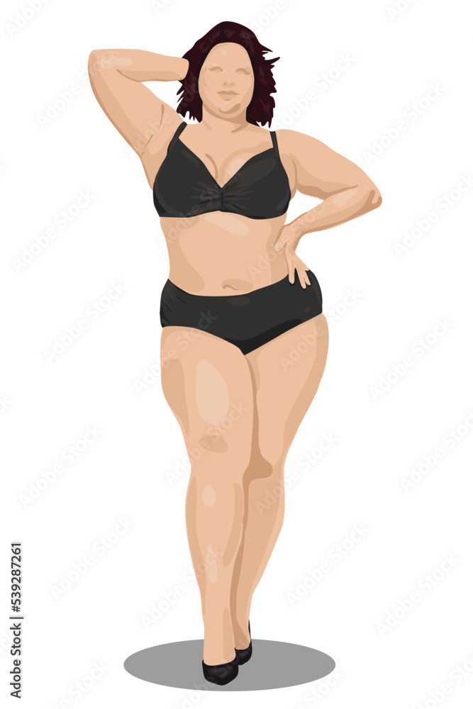 Naklejka premium woman in bikini