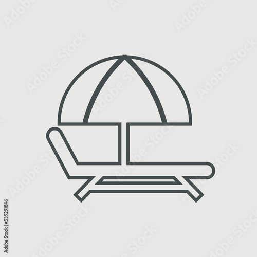 Beach chair icon © Lewis