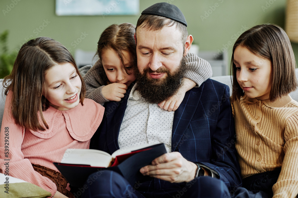Orthodox Jewish Man Wearing Kippah