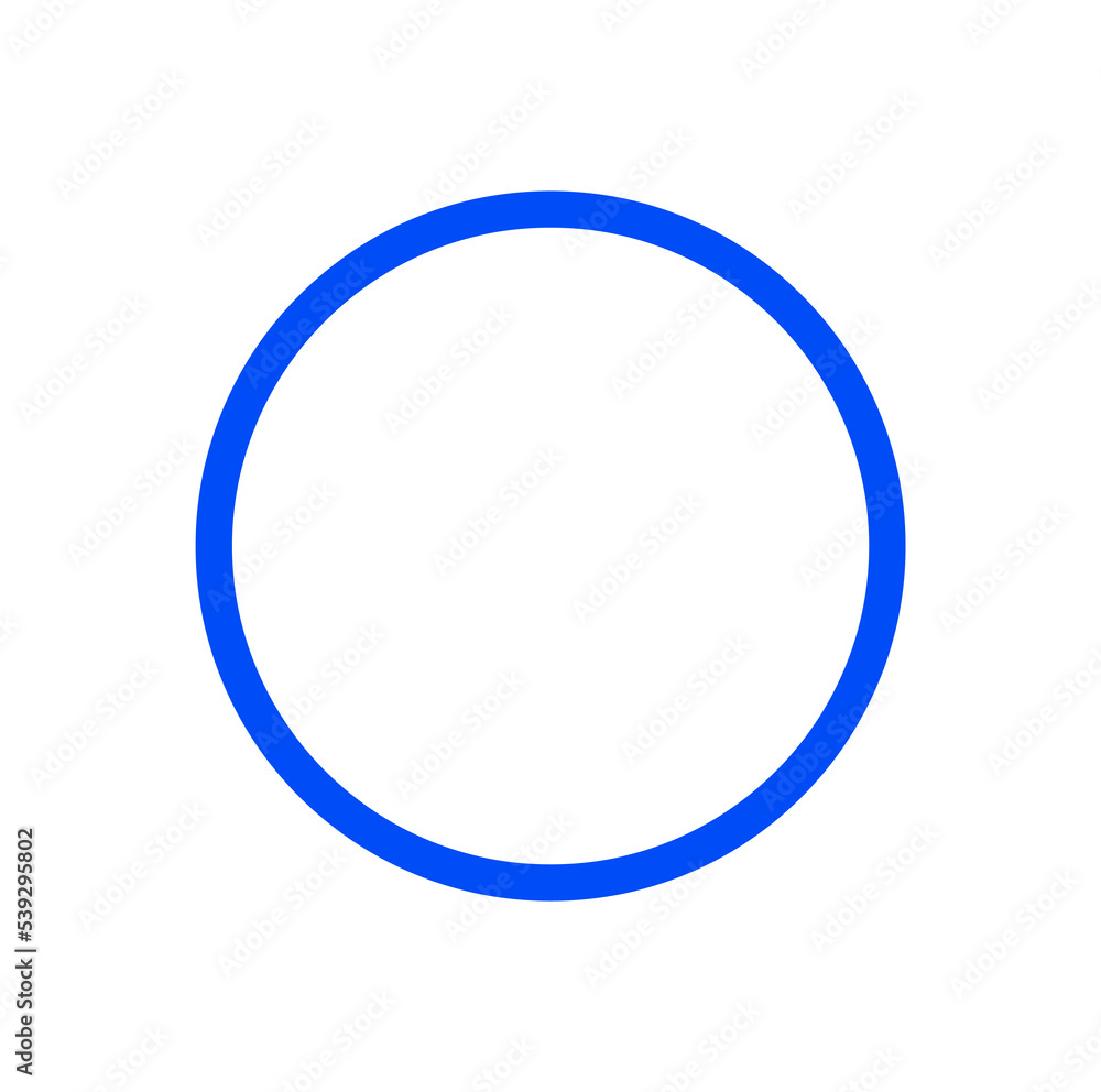 Blue Circle vector icon. Blue round isolated vector symbol. Blue Circle vector icon. Blue round isolated vector symbol.