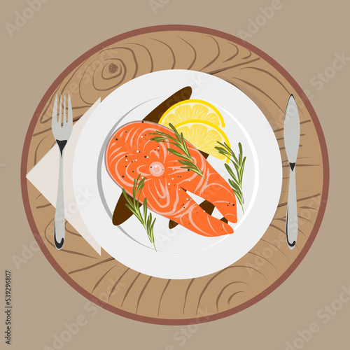 grilled salmon on a plate