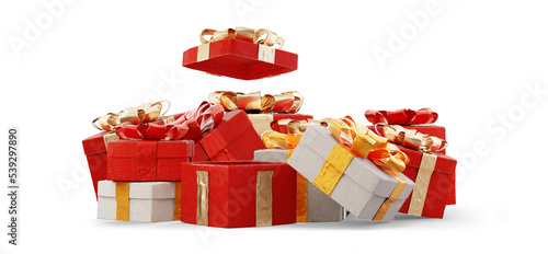 open Christmas box, Christm...