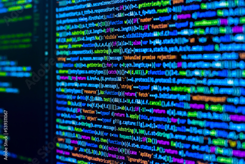 javascript Code background. color coding on screen
