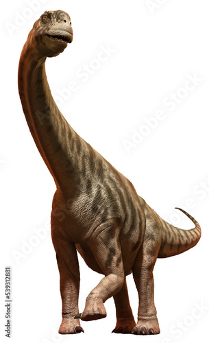 Argentinosaurus from the Cretaceous era 3D illustration 