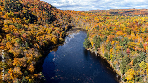 Fall Landscape Across Quebec. Canada