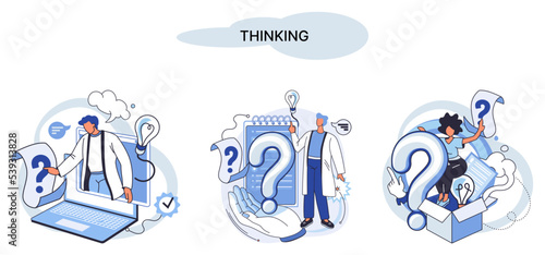 Thinking process of functioning of consciousness, which determines cognitive activity of person and his ability to identify and connect images, ideas, concepts, determine possibilities of their change