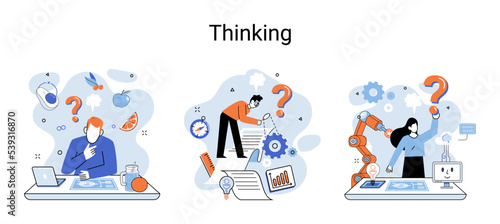 Thinking process of functioning of consciousness, which determines cognitive activity of person and his ability to identify and connect images, ideas, concepts, determine possibilities of their change